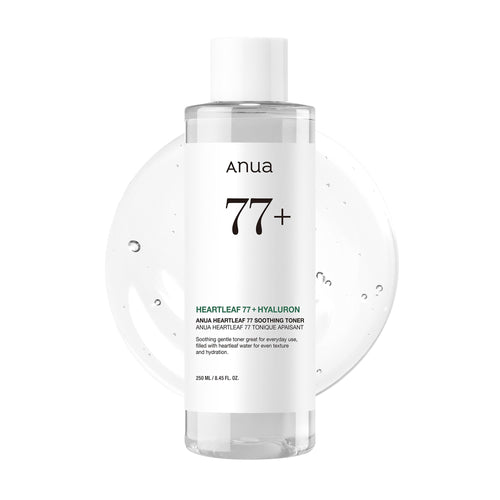 Anua Heartleaf 77 Soothing Toner I pH 5.5 Trouble Care Calming Skin Refreshing Hydrating Purifying Cruelty Free Vegan(250ml / 8.45 fl.oz.)