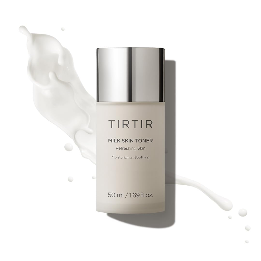 TIRTIR Milk Skin Rice Toner | Deep Moisturizing Hydrating Toner for face Niacinamide Ceramide Rice Bran Extract Nature-Oriented Ingredients for Korean Skin Care Vegan 1.69 Fl Oz